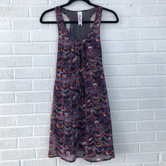 Francesca's Collections Dresses & Skirts - Francesca's Emmelee Tie Waist Printed Dress Small